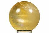 Polished Honey Calcite Sphere - China #323006-1